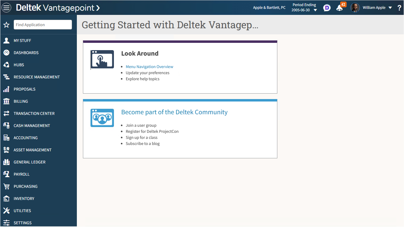Deltek Vantagepoint